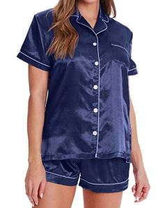 Pijamas Women Satin Long Nightdress Silk